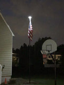 Telepatriot 400 Lumen Solar Flagpole Light - 48 LED Orbital System