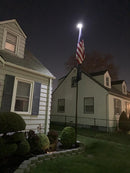 Telepatriot 400 Lumen Solar Flagpole Light - 48 LED Orbital System