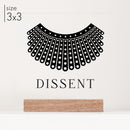 Acrylic RBG Dissent Collar