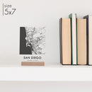 Clear Acrylic San Diego City Street Map by circleandsquaredecor