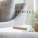 Monthly Square Desk Calendar | Minimalist Style by circleandsquaredecor