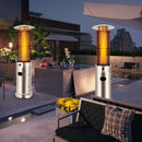40000 BTU Stainless Steel Round Glass Tube Patio Heaters by LJGDeals