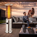 40000 BTU Stainless Steel Round Glass Tube Patio Heaters by LJGDeals