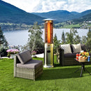 40000 BTU Stainless Steel Round Glass Tube Patio Heaters by LJGDeals