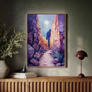 Moonrise Trail Through Painted Canyons