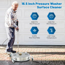4000PSI Pressure Washer Surface Cleaner Stainless Steel with Casters by LJGDeals