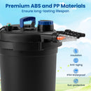 4000 Gallons Pond Pressure Bio Filter with 13W UV Light