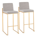 Fuji - Contemporary Design High Back Barstool by HouseOfZazla