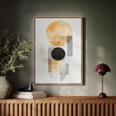 Modern Geometric Abstract Art Print – Minimalist Watercolor Design