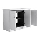 Contemporary Freestanding Bathroom Vanity With Resin Sink & Soft-Close Cabinet Doors by HouseOfZazla