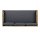 Claremont 3 Seater Daybed With Rattan Arms