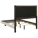 Trenton 54-inch Wood Full Panel Bed Rustic Cream