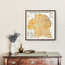 Vintage Map of San Francisco, California 1882