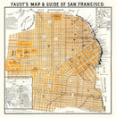 Vintage Map of San Francisco, California 1882