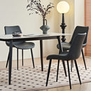 Dining Table Set, Chairs (Set of 2) - Gray by HouseOfZazla