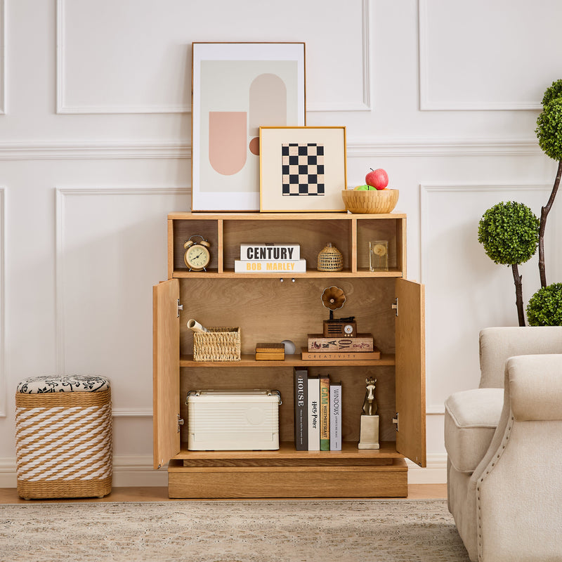 Farmhouse Fluted Sideboard Buffet Cabinet with Storage, photo 3 of 10