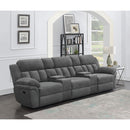 Divine - 5 Piece Power Reclining Home Theater Seating Set With Memory Foam Cushions And Storage Consoles by HouseOfZazla