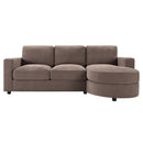 Modern L-Shaped Sectional Sofa With Curved Chaise, USB Ports, And Side Storage Pockets by Unique Piece Furniture