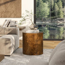 Nebula - Accent Oval Pillar Side Table by HouseOfZazla