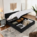 Storage Upholstered Hydraulic Platform Bed With Integrated Headboard by Unique Piece Furniture