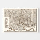 Vintage Map of Baltimore, Maryland 1846