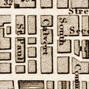 Vintage Map of Baltimore, Maryland 1846