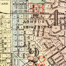 Vintage Map of St. Paul, Minnesota 1884