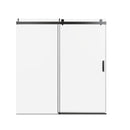Frameless Sliding Shower Door With Soft- Close, 3 / 8" Tempered Glass by HouseOfZazla