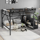Loft Bed With Storage Shelves, Wardrobe by Unique Piece Furniture
