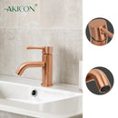 One-Handle Copper Bathroom Sink Faucet - AK40166C