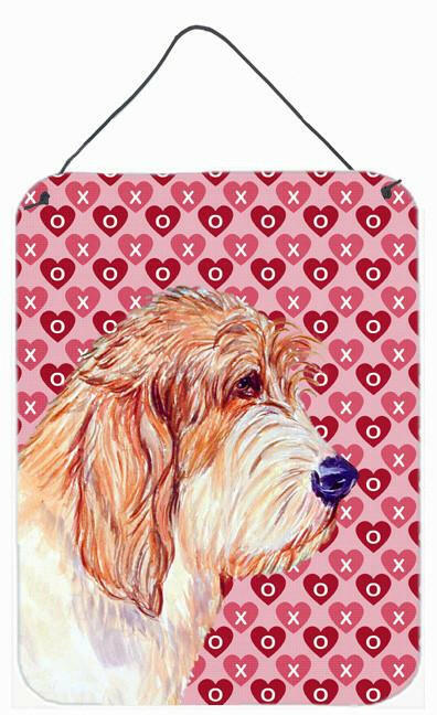 Petit Basset Griffon Vendeen Hearts Love Valentine's Wall Door Hanging Print