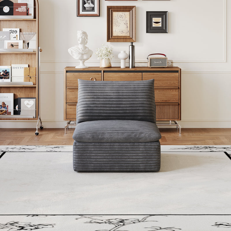 1 Middle Seat Sofa - Dark Fabric, photo 3 of 7