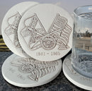Civil War Drink Coasters