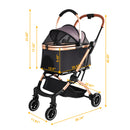 Pet Stroller for Dogs and Cats, 2-in-1 Detachable Foldable Design by HouseOfZazla