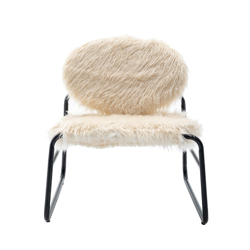 Accent Chair - Modern Industrial Slant Armchair with Metal Frame - Premium High Density Soft Single chair for Living Room Bedroom