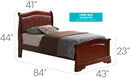 Panel Sleigh Bed Elegantly Crafted by HouseOfZazla