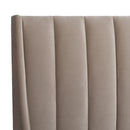 Aspen - Vertical Tufted Modern Headboard Platform Bed Set by HouseOfZazla