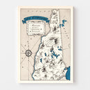 Vintage Map of New Hampshire 1931