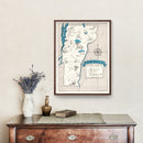 Vintage Map of Vermont 1931
