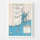 Vintage Map of Rhode Island 1931