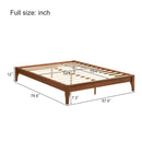 Solid Dry Bamboo Platform Bed Frame, With Slat Support by Unique Piece Furniture