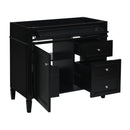 Bathroom Vanity With 2 Drawers And Tip-Out Drawer, Storage Cabinet by HouseOfZazla