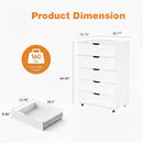 Modern 5 Drawer Dresser With Wheels by HouseOfZazla