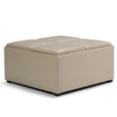 Avalon - Square Coffee Table, Storage Ottoman by HouseOfZazla