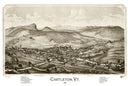 Vintage Map of Castleton, Vermont 1886