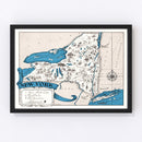 Vintage Map of New York 1931