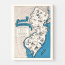 Vintage Map of New Jersey 1931