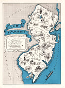 Vintage Map of New Jersey 1931
