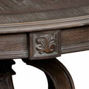 Round Dining Table With Pedestal Base - Natural / Rustic by HouseOfZazla