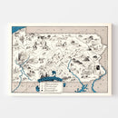 Vintage Map of Pennsylvania 1931